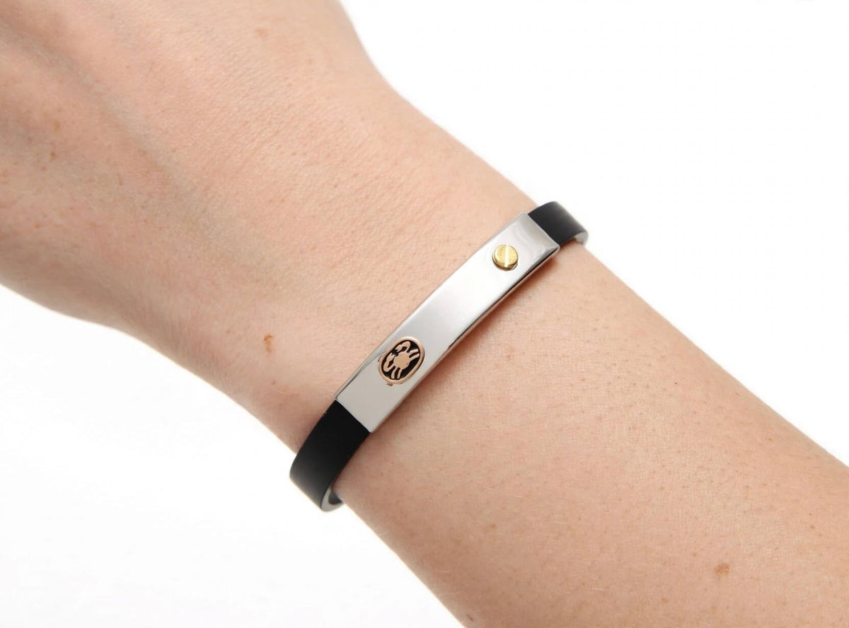 Bracciale zodiaco laminato in oro