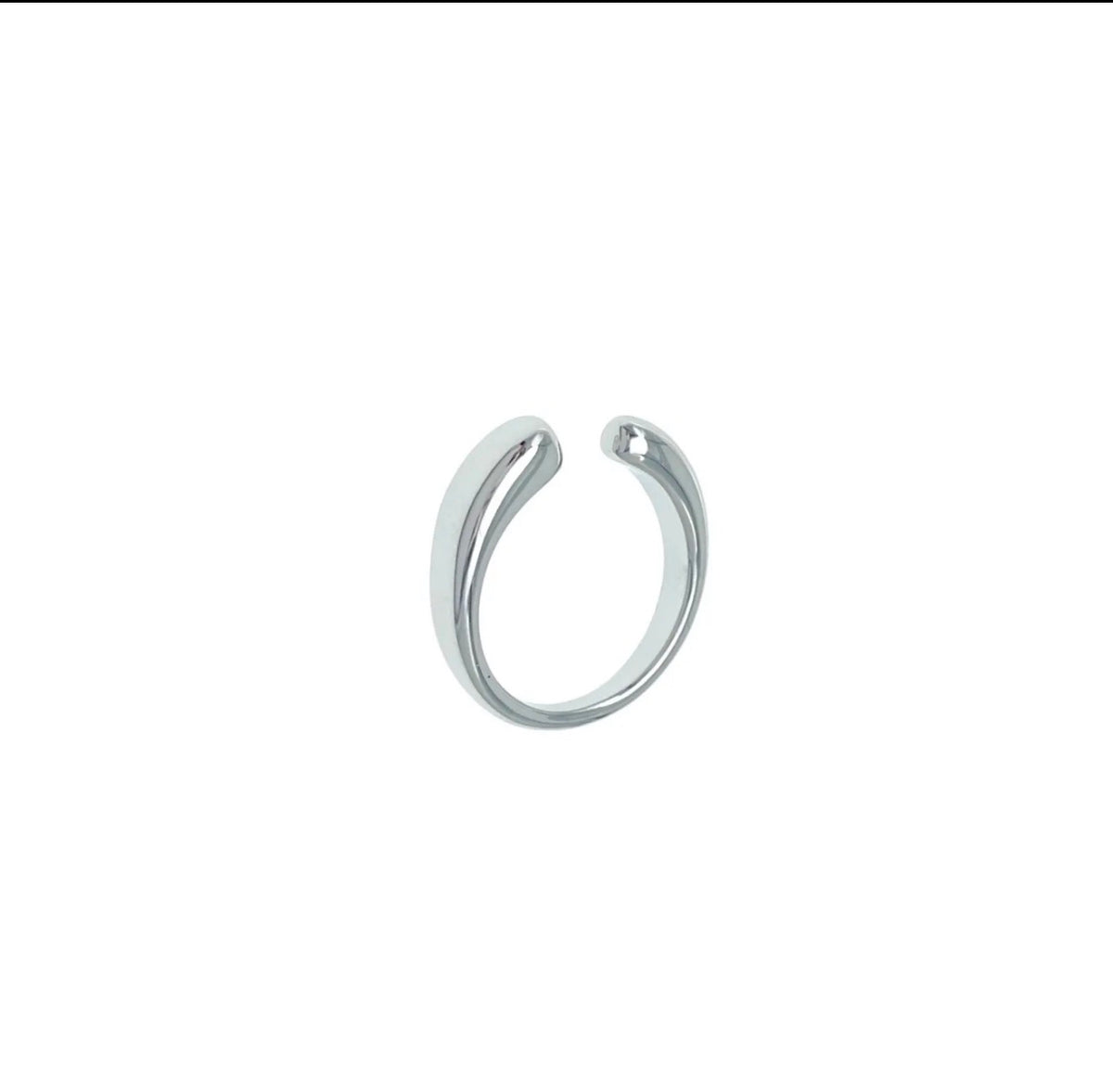 Anello in acciaio contrarie piatto