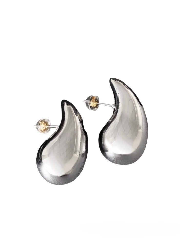 Orecchini Goccia oro- argento Big cm. 4,00