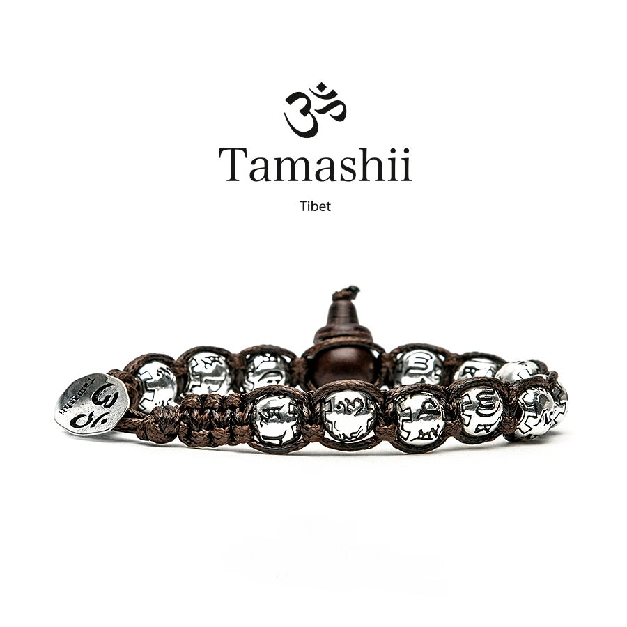 Bracciali Tamashii modelli Ruota della Preghiera in argento
