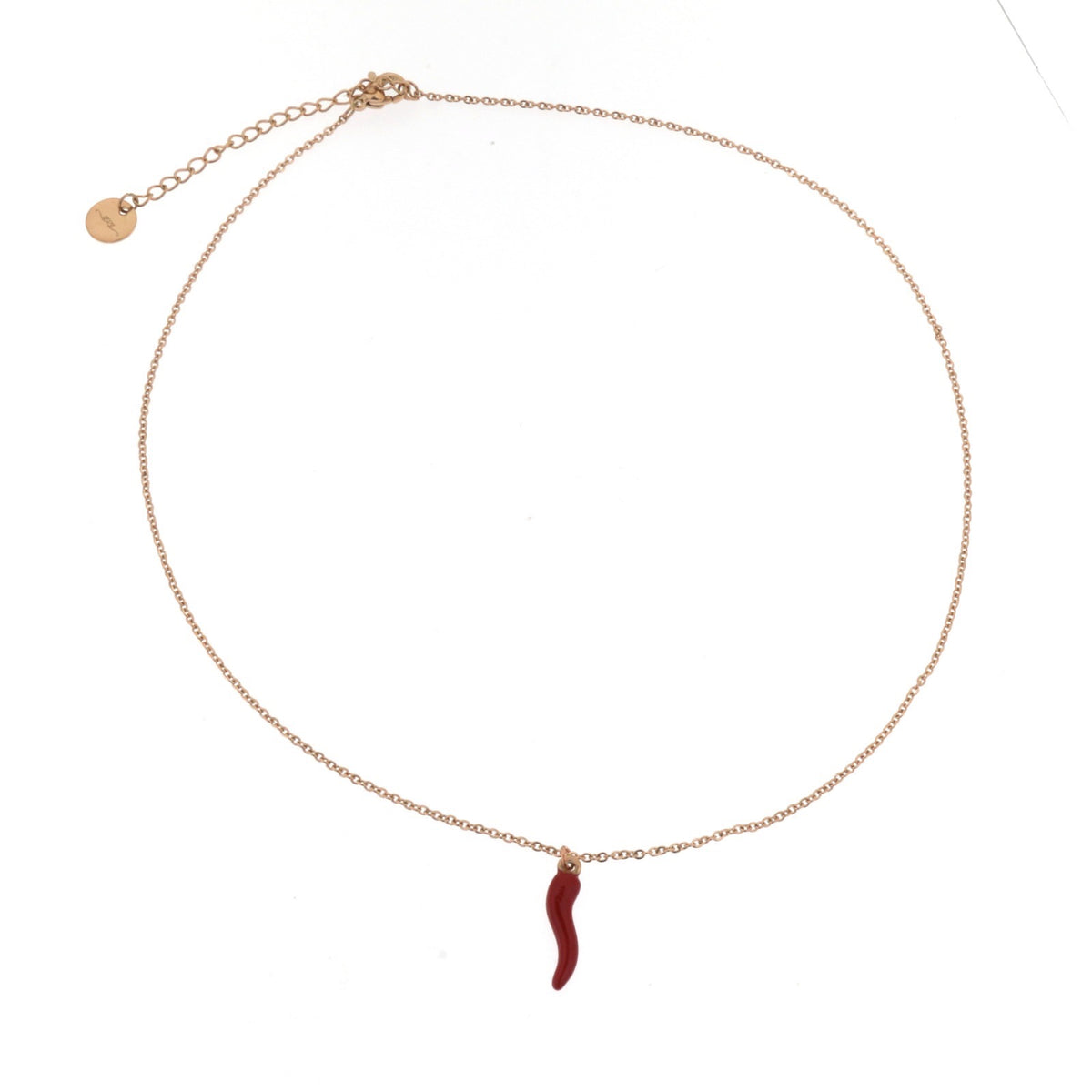 Collana cornetto doppio cornetto porta fortuna