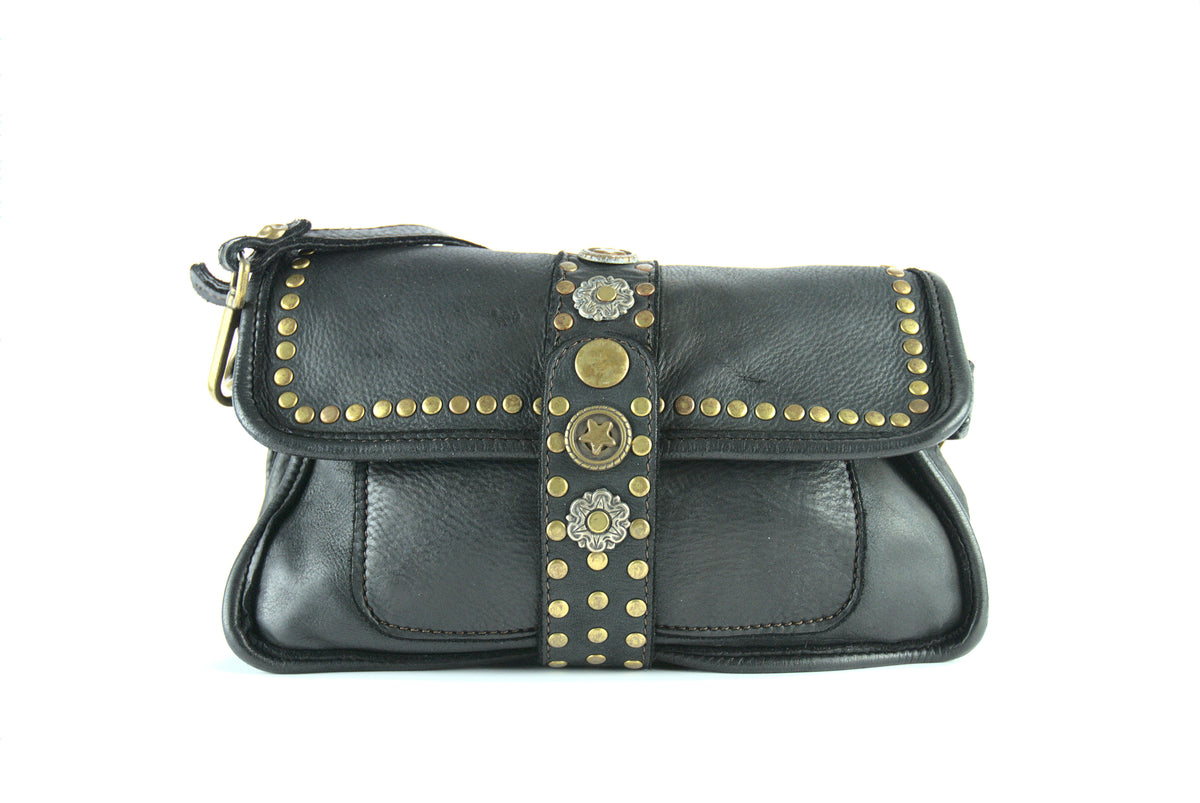 Pochette Ro Rox Hesperia In Ecopelle Con Borchie A Stella – Stile Gotico Chic - 3