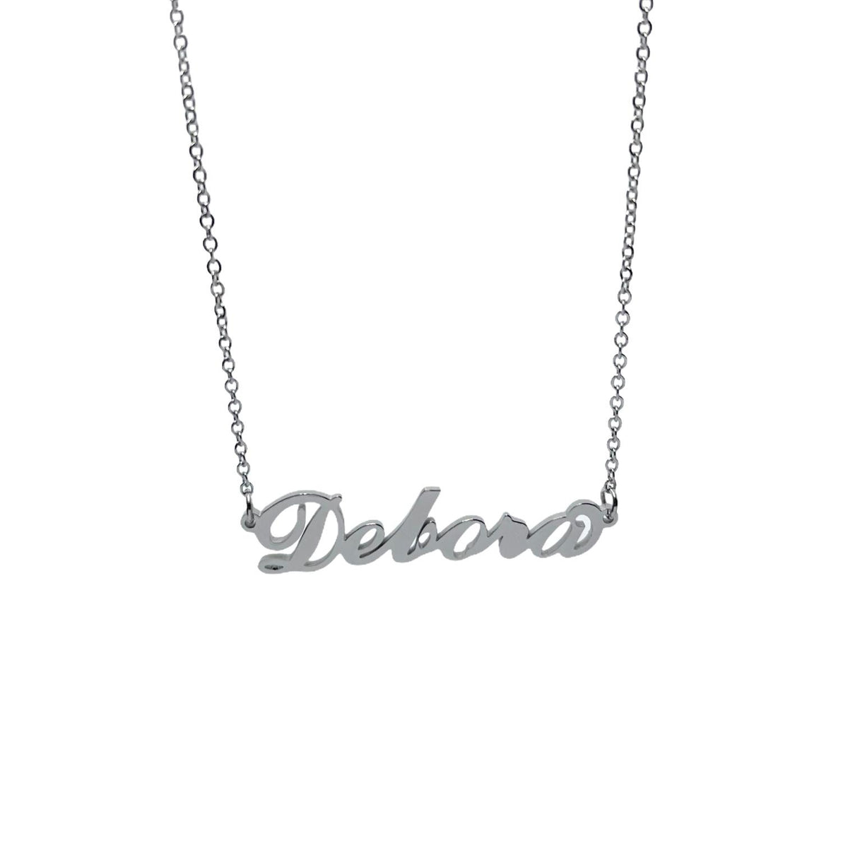 Collana in acciaio con il nome A-G