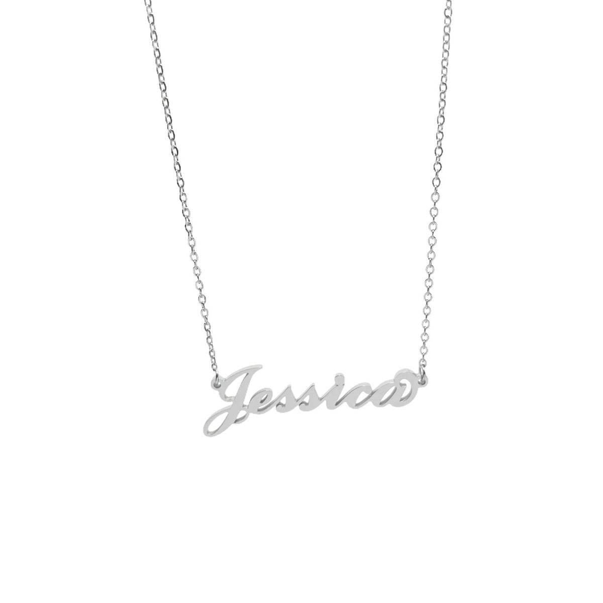 Collana in acciaio con il nome A-G