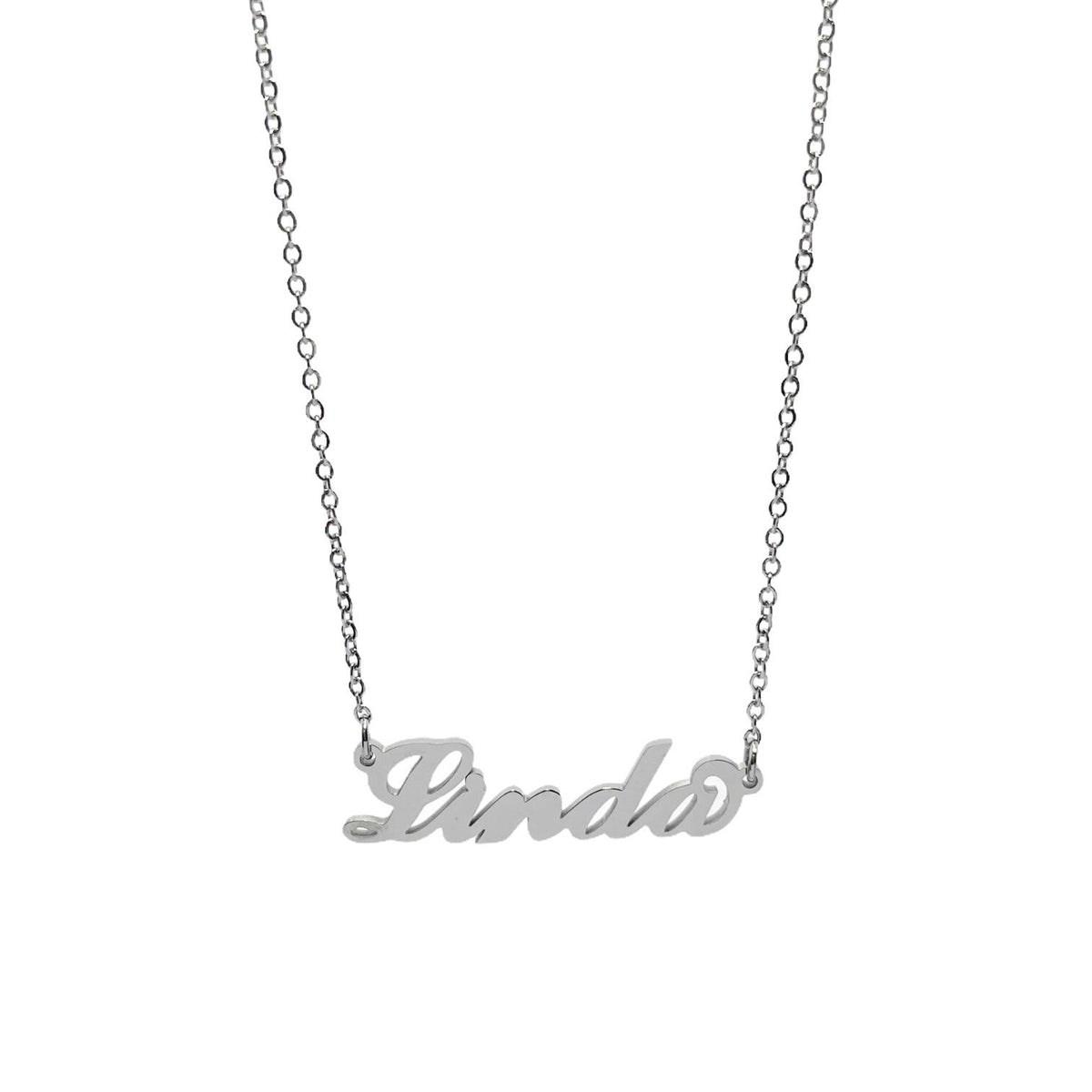 Collana in acciaio con il nome A-G