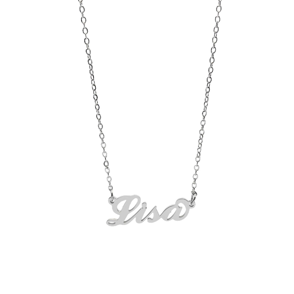 Collana in acciaio con il nome H-Z