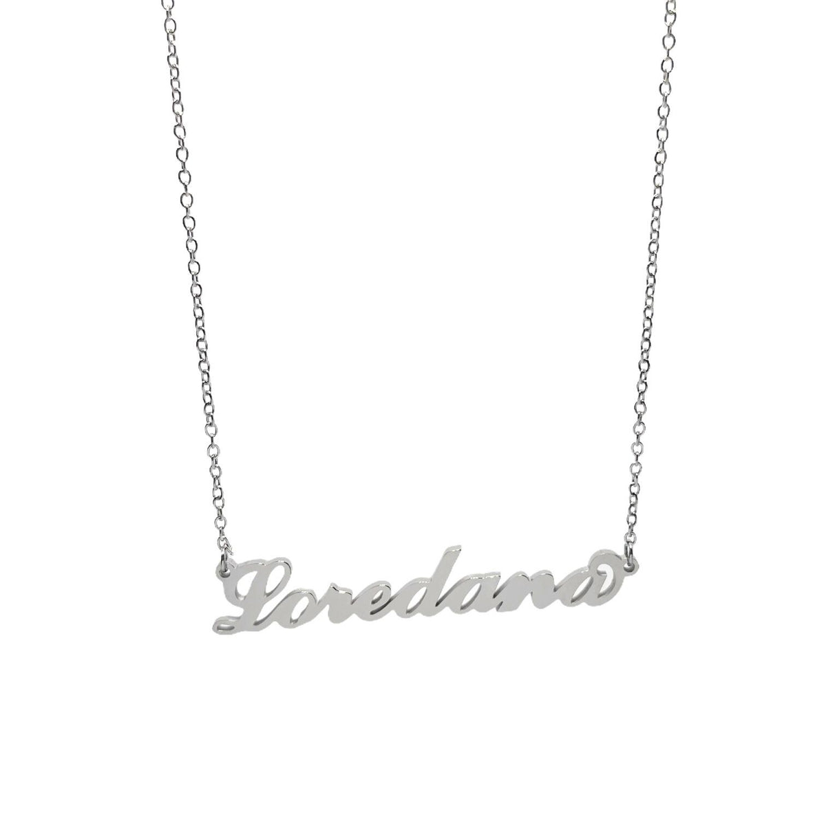 Collana in acciaio con il nome H-Z