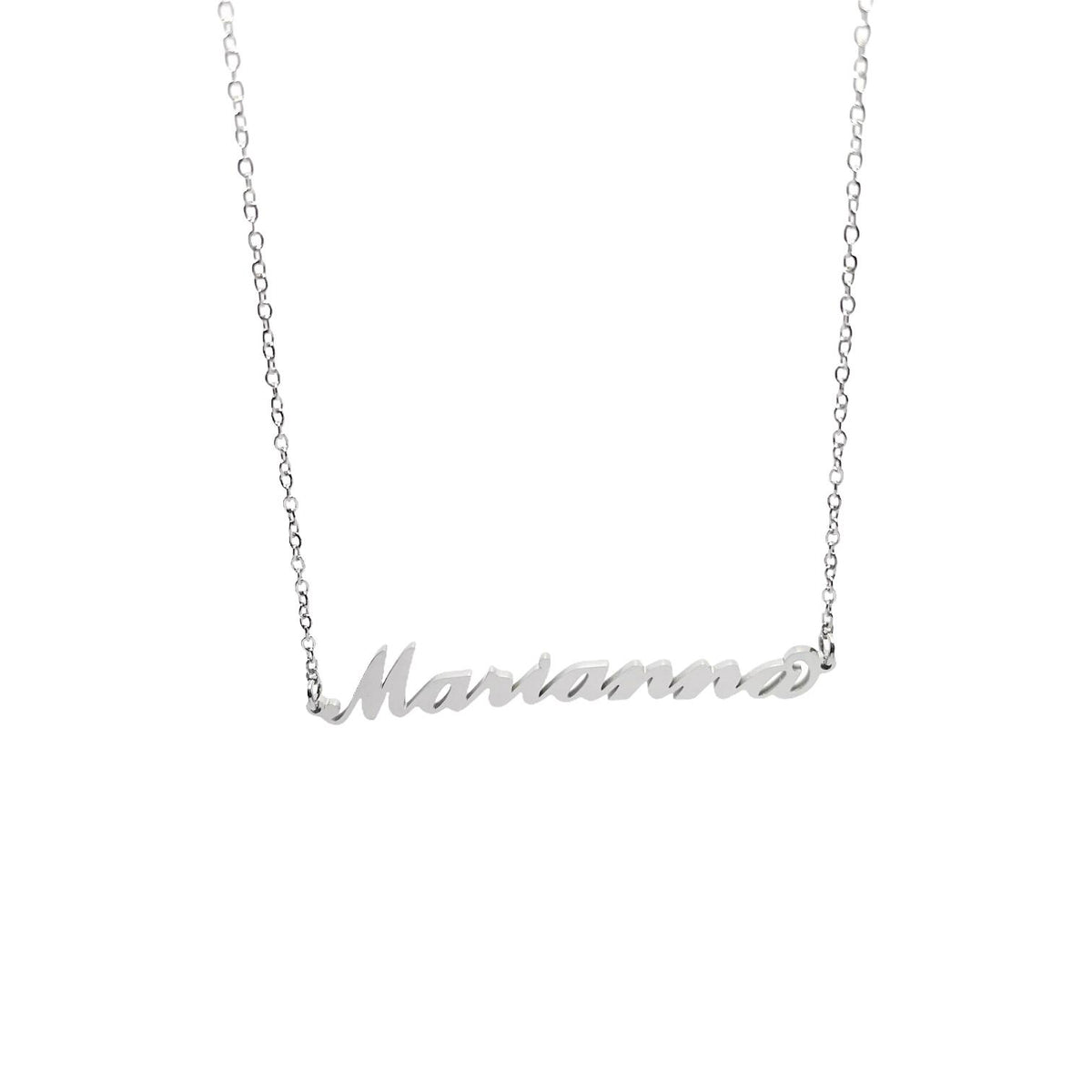 Collana in acciaio con il nome H-Z