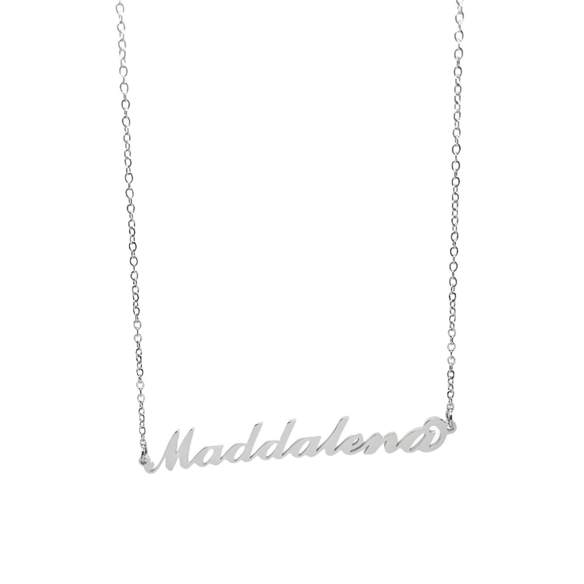 Collana in acciaio con il nome H-Z