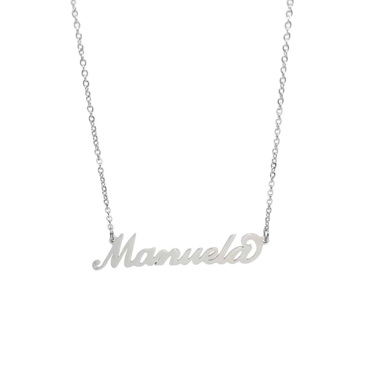 Collana in acciaio con il nome H-Z