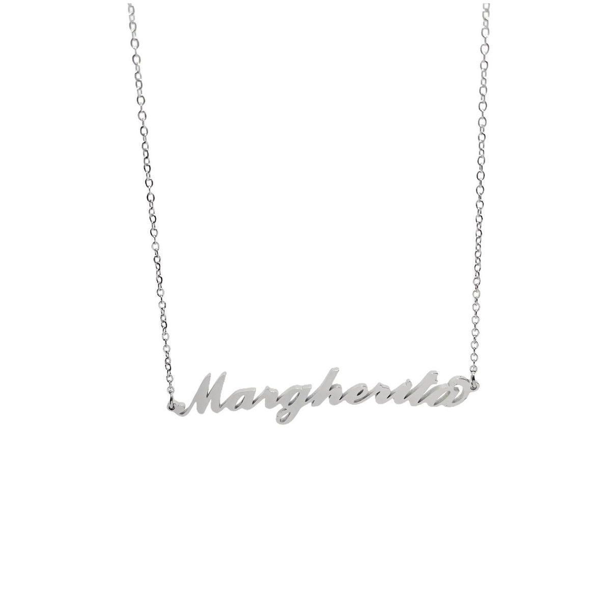 Collana in acciaio con il nome H-Z