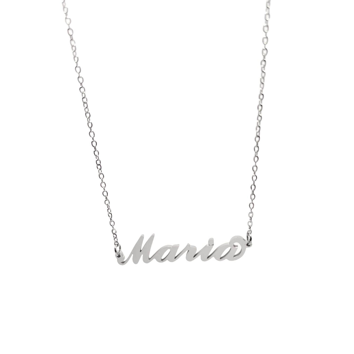 Collana in acciaio con il nome H-Z