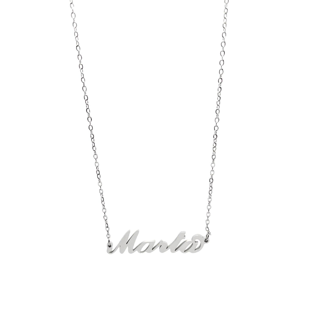 Collana in acciaio con il nome H-Z