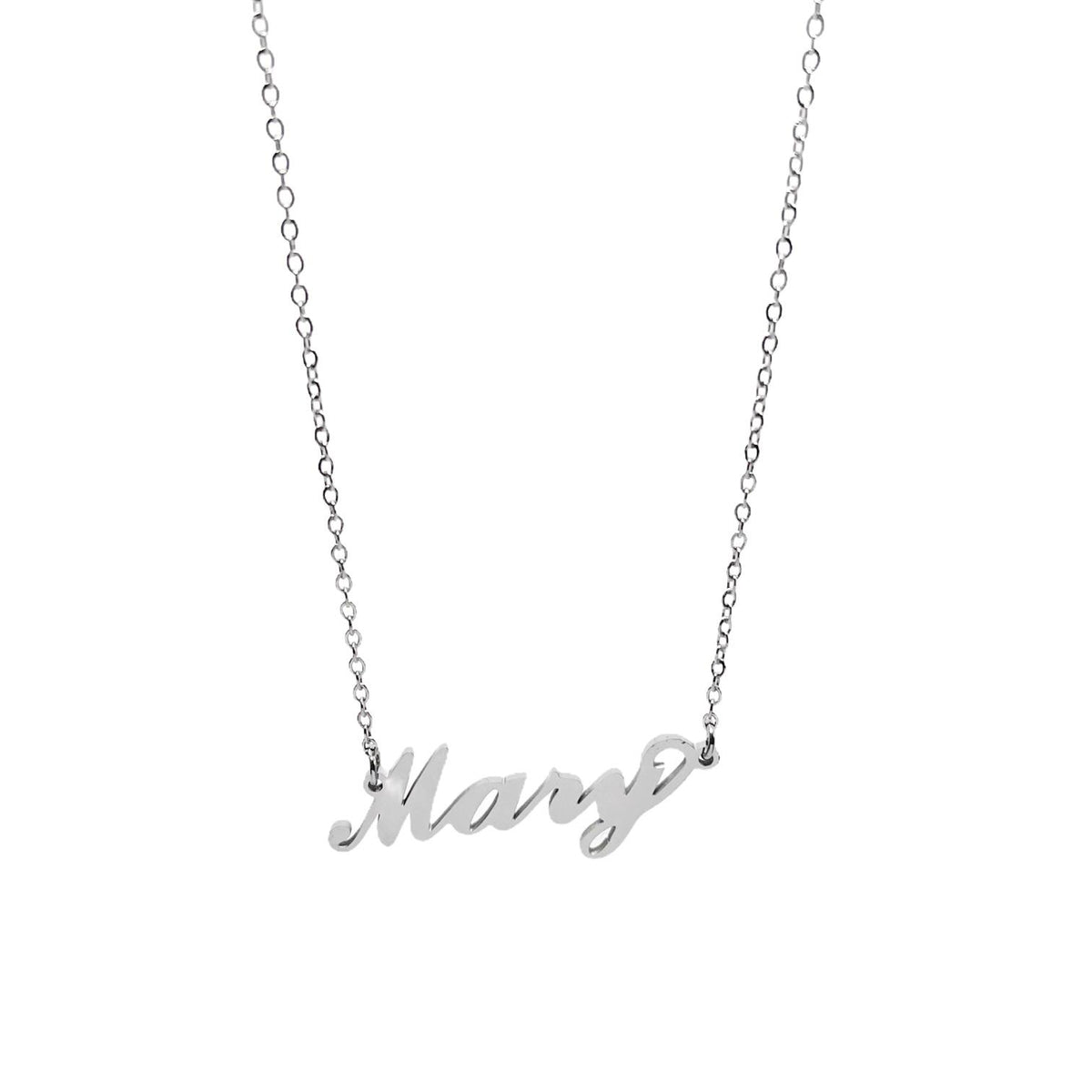 Collana in acciaio con il nome H-Z