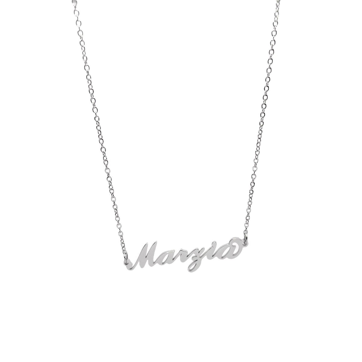 Collana in acciaio con il nome H-Z