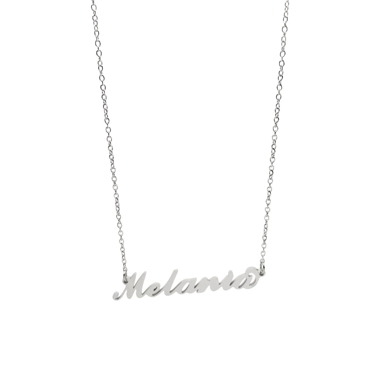 Collana in acciaio con il nome H-Z