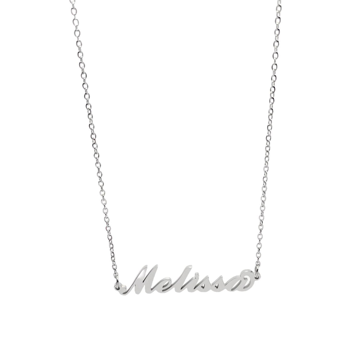 Collana in acciaio con il nome H-Z