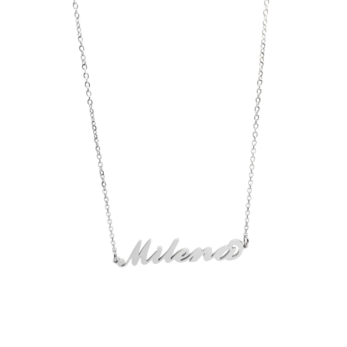 Collana in acciaio con il nome H-Z