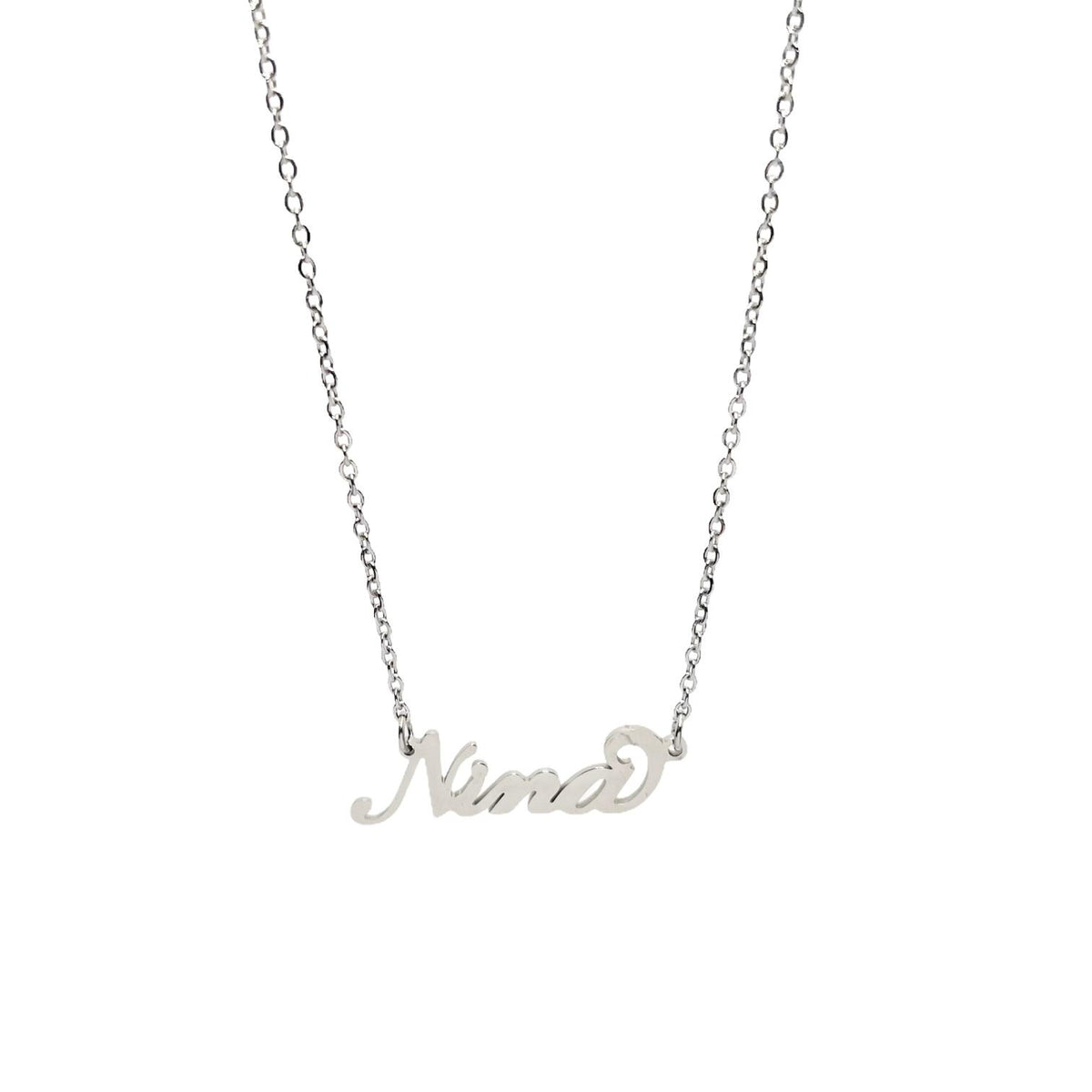 Collana in acciaio con il nome H-Z