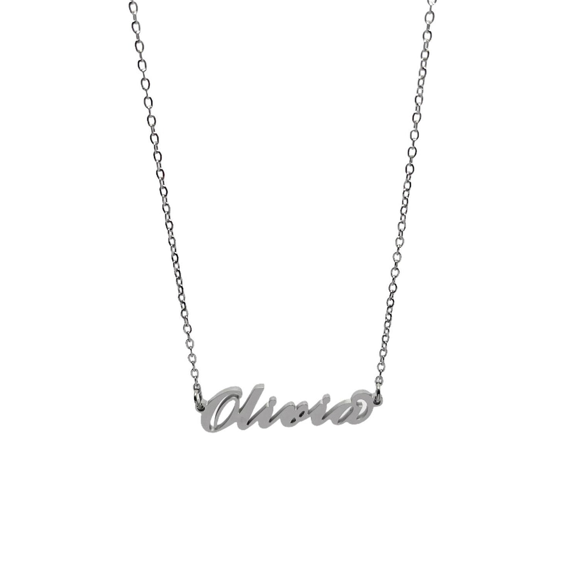 Collana in acciaio con il nome H-Z