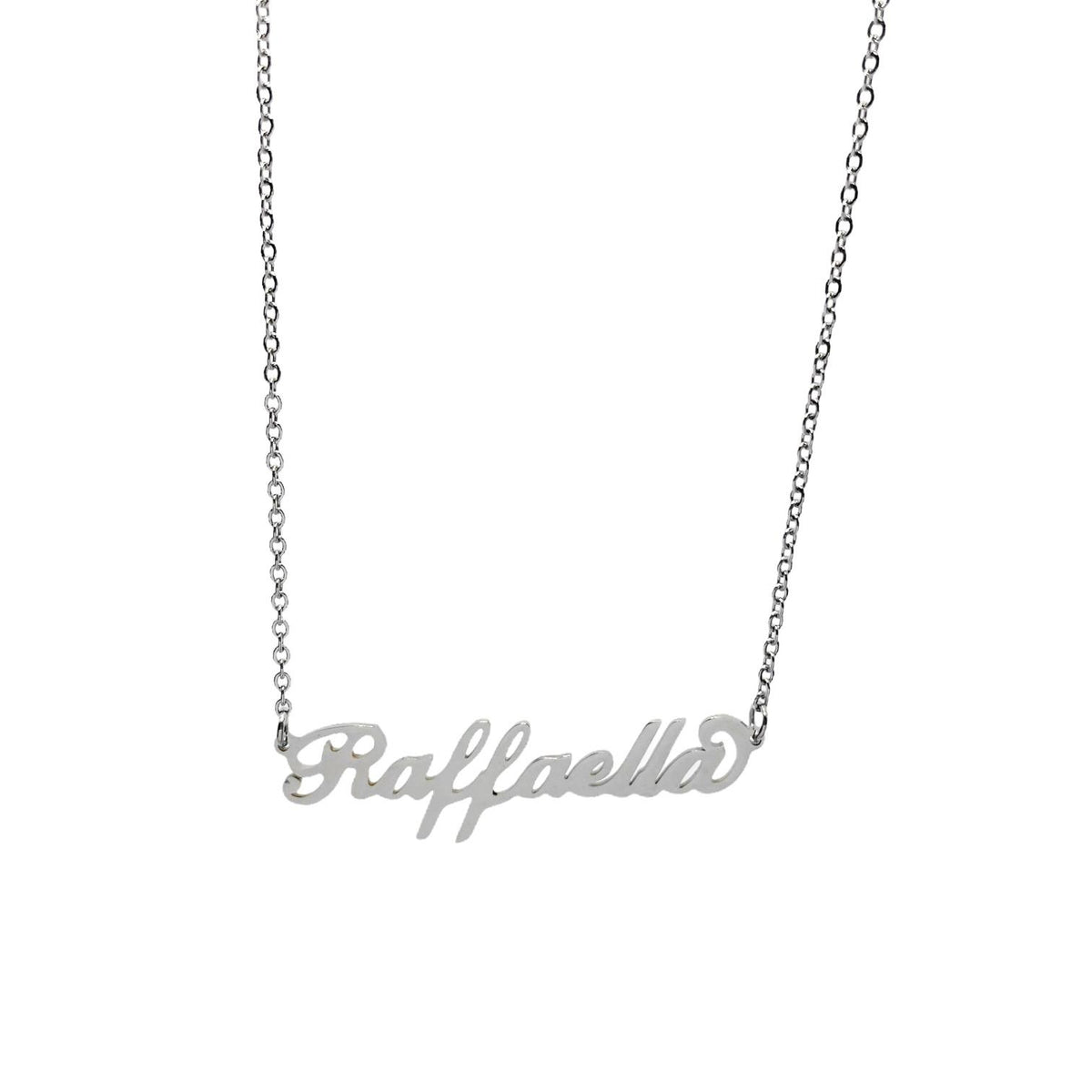Collana in acciaio con il nome H-Z