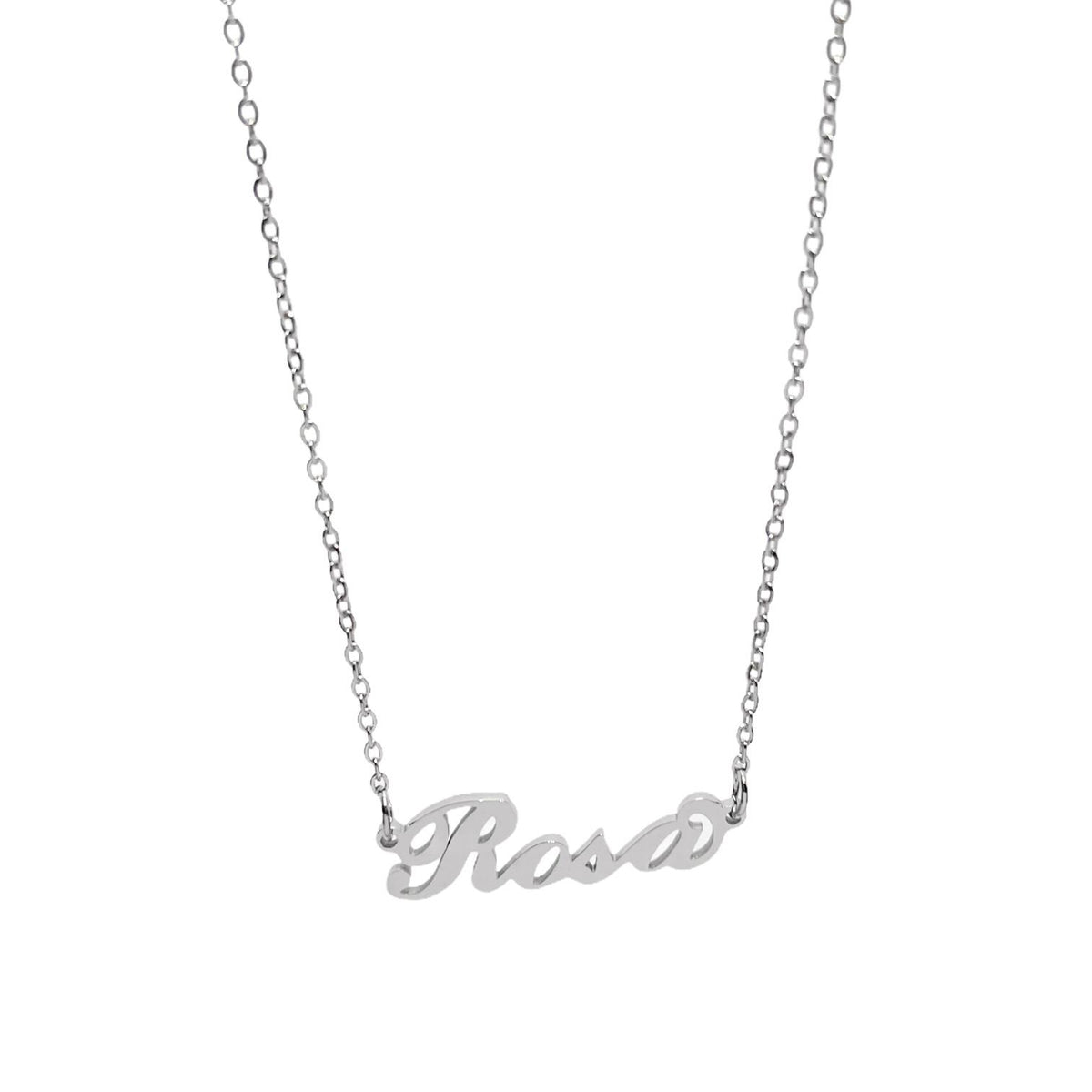 Collana in acciaio con il nome H-Z