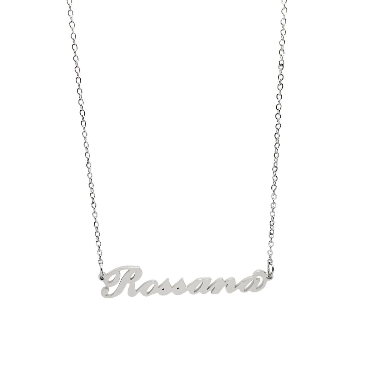 Collana in acciaio con il nome H-Z