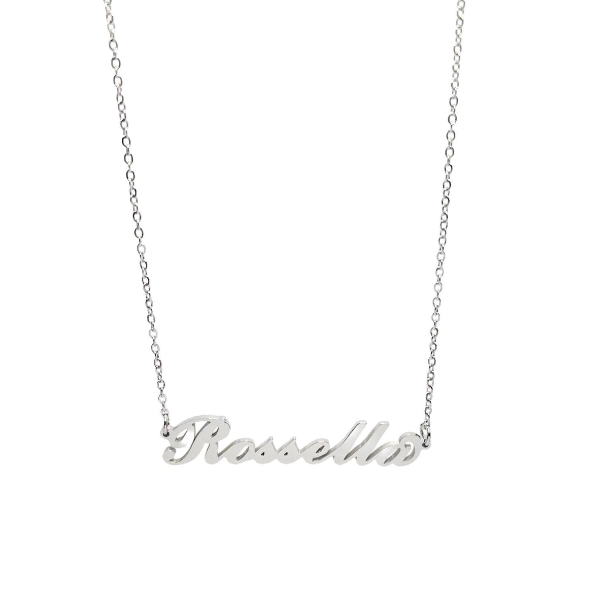 Collana in acciaio con il nome H-Z