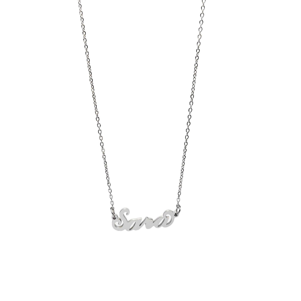 Collana in acciaio con il nome H-Z