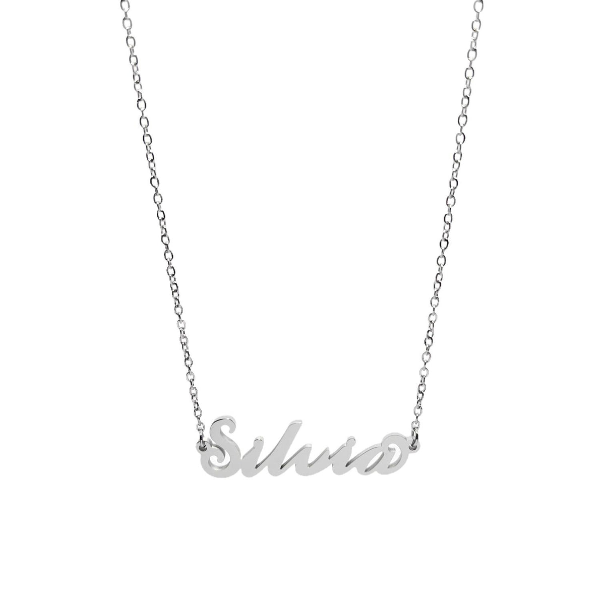 Collana in acciaio con il nome H-Z