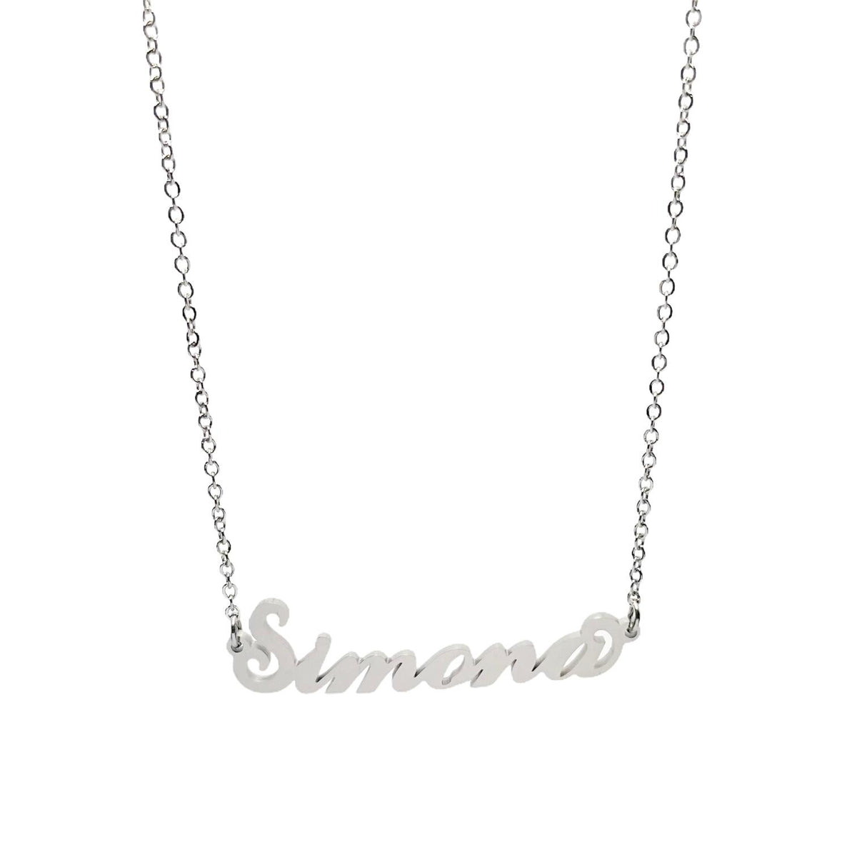 Collana in acciaio con il nome H-Z