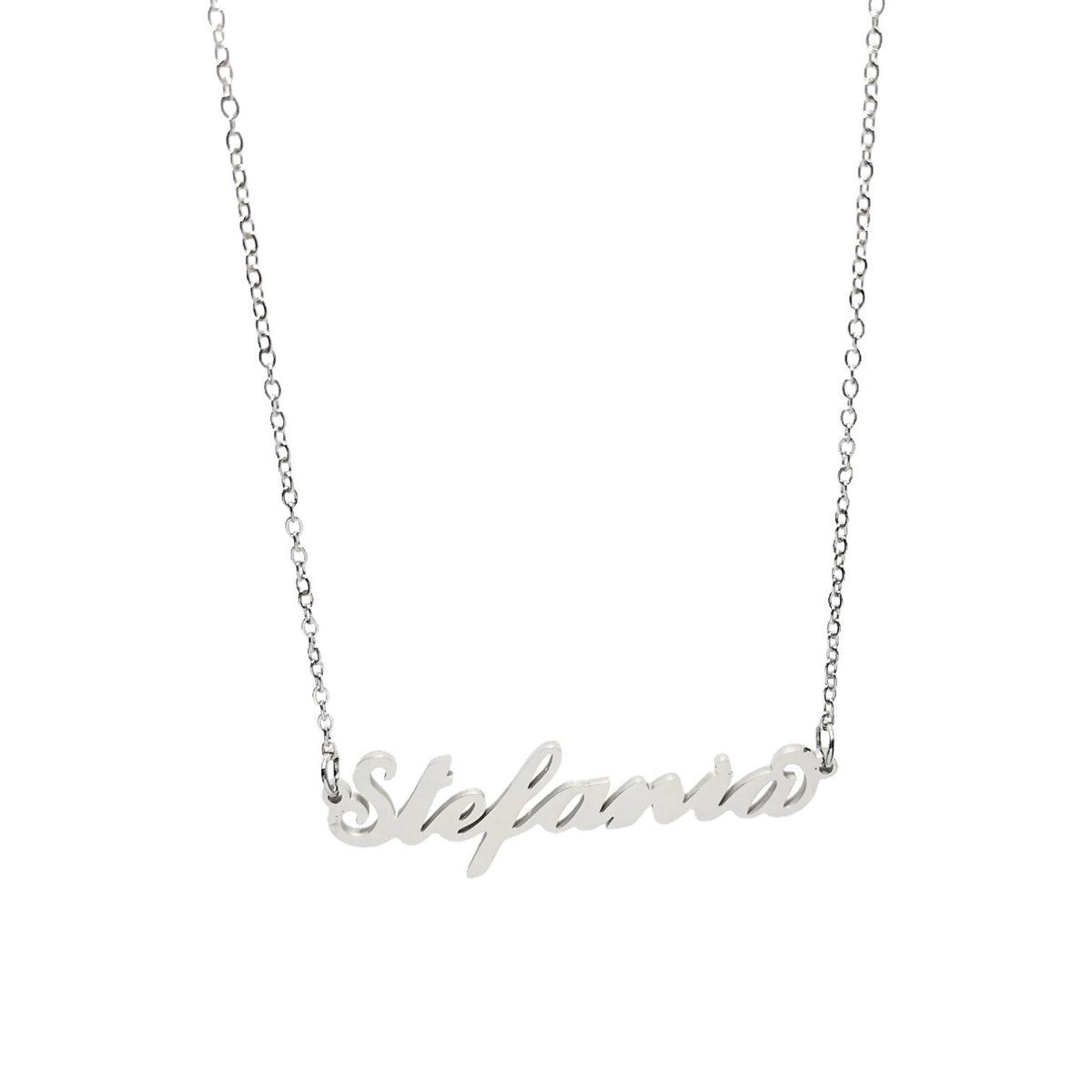 Collana in acciaio con il nome H-Z