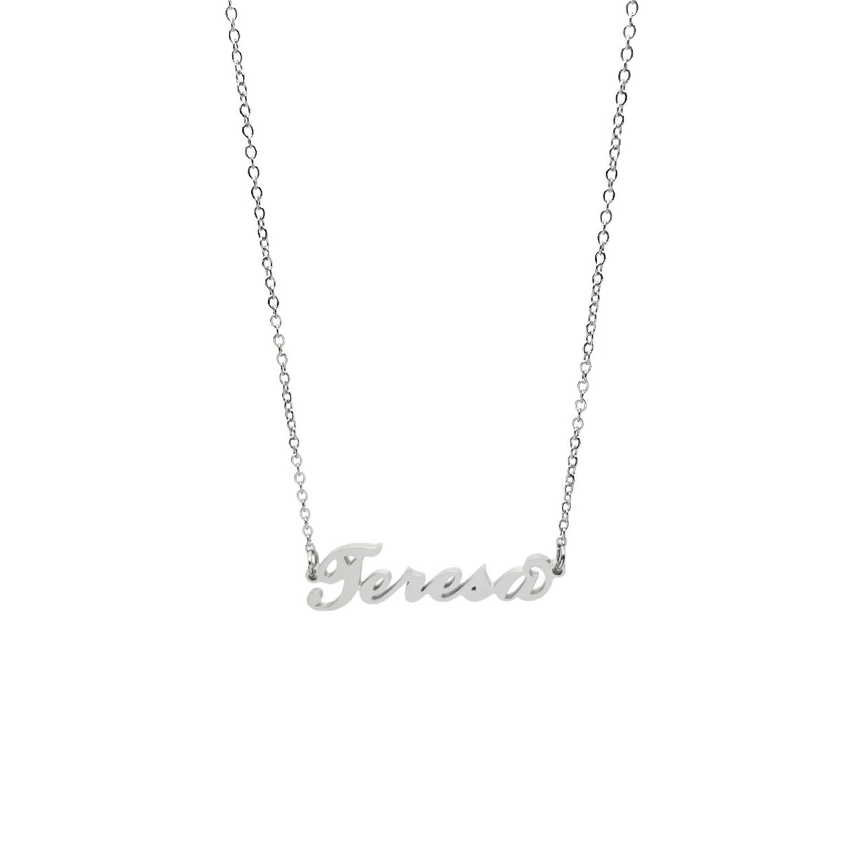 Collana in acciaio con il nome H-Z