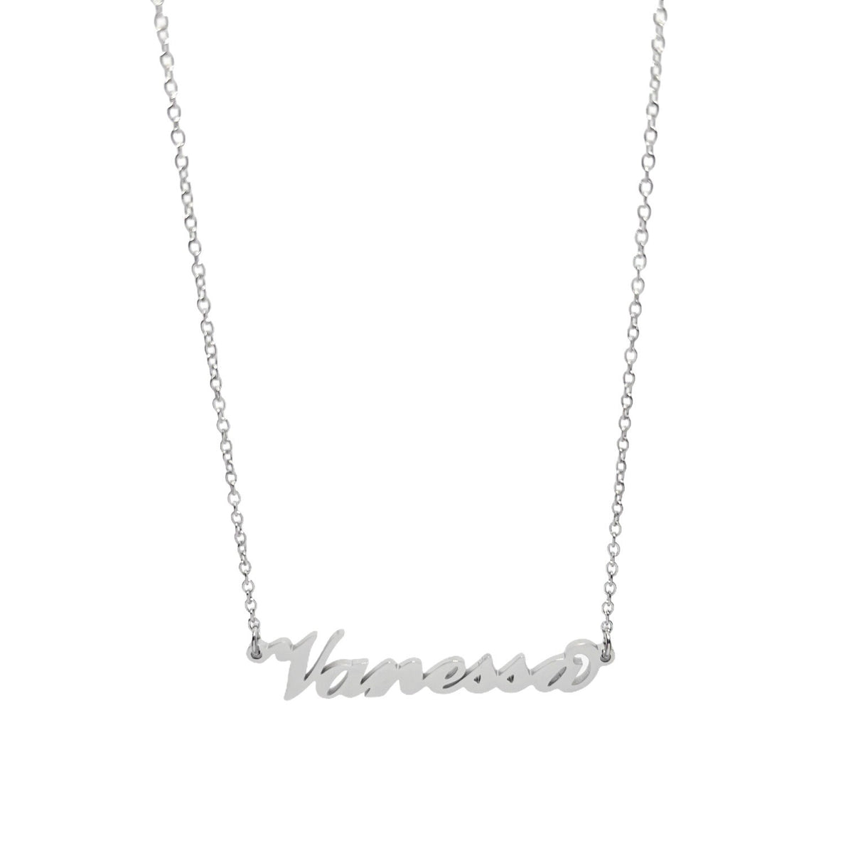 Collana in acciaio con il nome H-Z