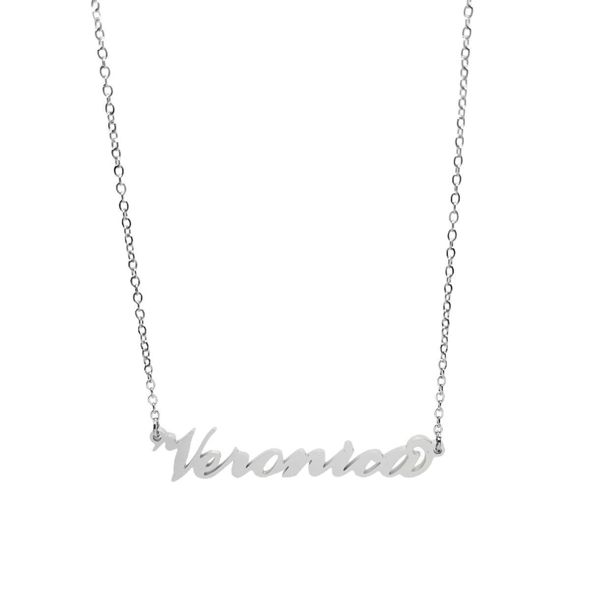 Collana in acciaio con il nome H-Z