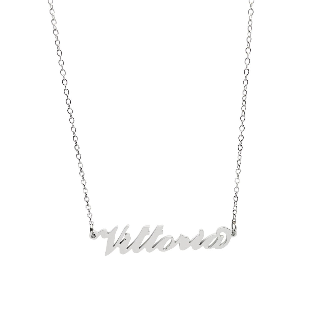 Collana in acciaio con il nome H-Z