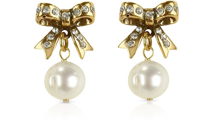 Orecchini fiocco e perla