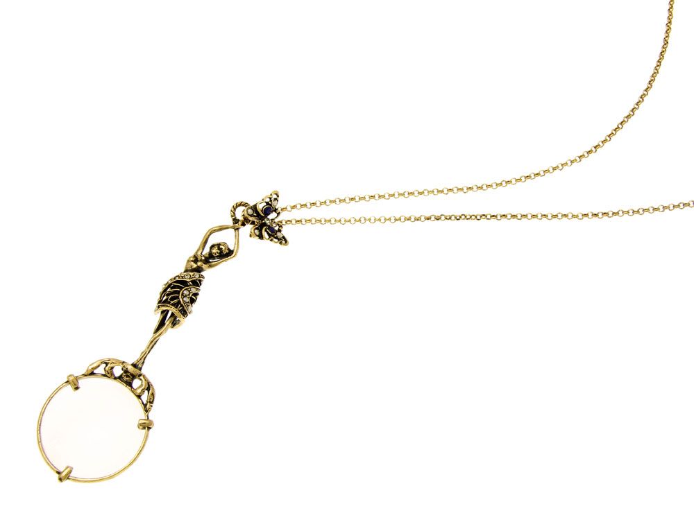 Collana Alcozer lente di ingrandimento