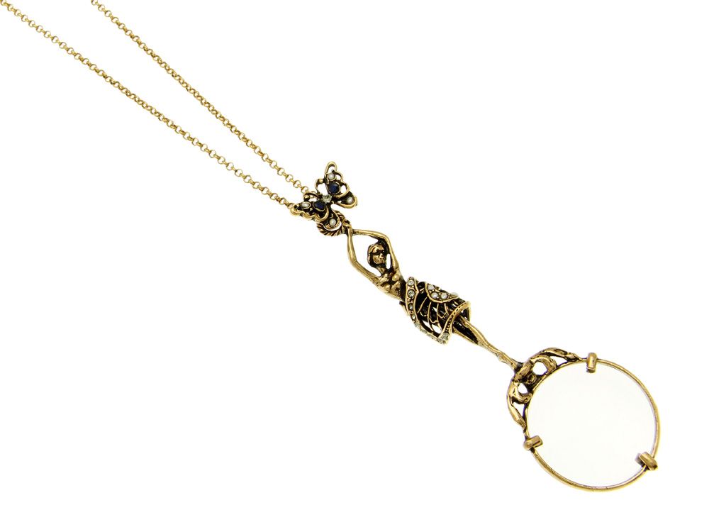 Collana Alcozer lente di ingrandimento