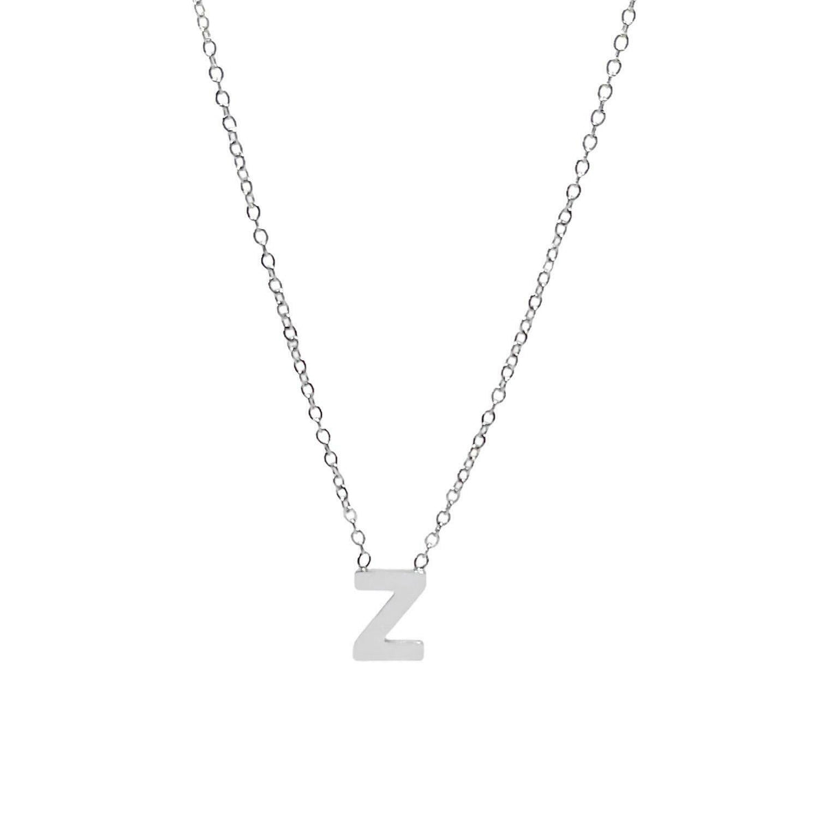 Collana con iniziale del nome in acciaio inossidabile anallergico regolabile