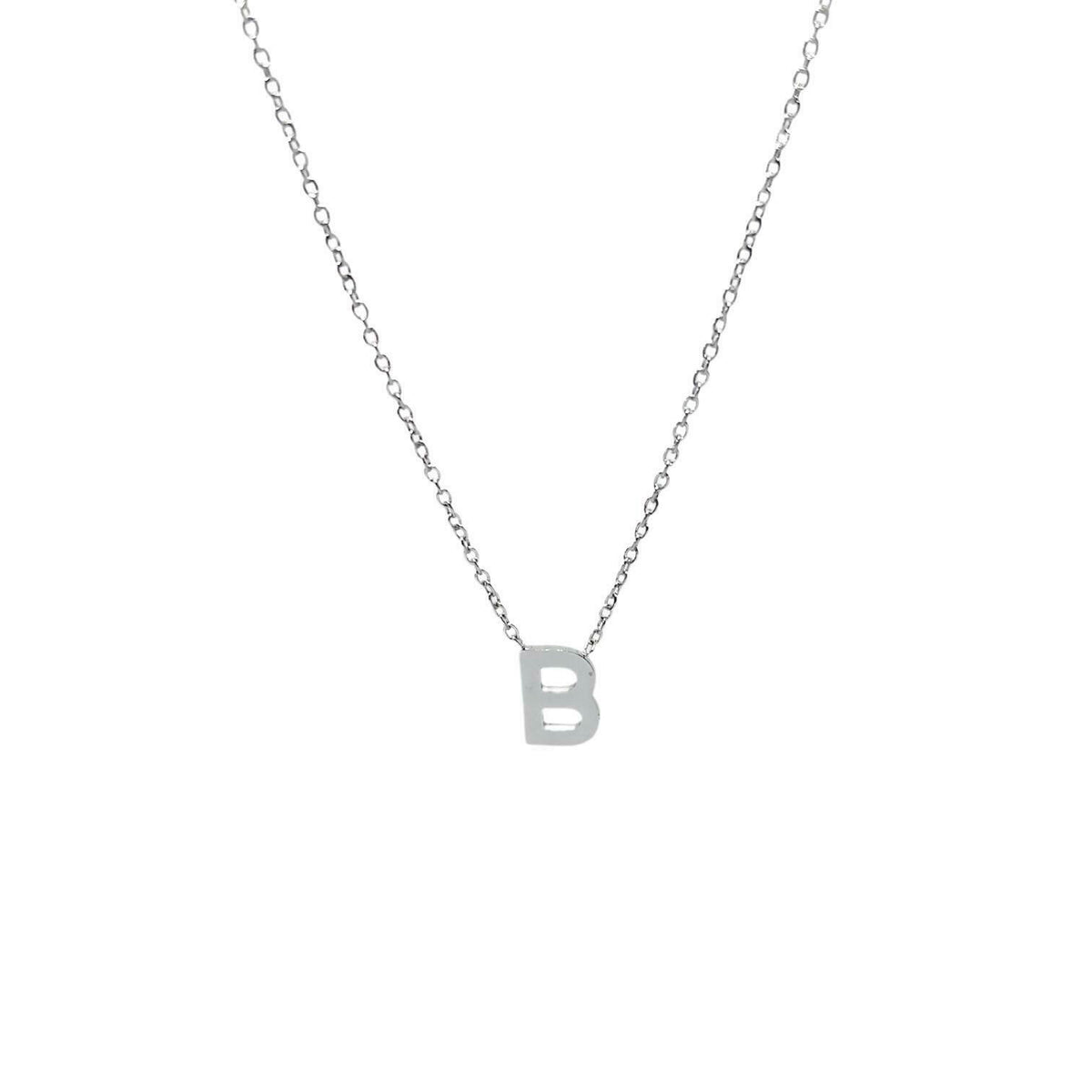 Collana con iniziale del nome in acciaio inossidabile anallergico regolabile