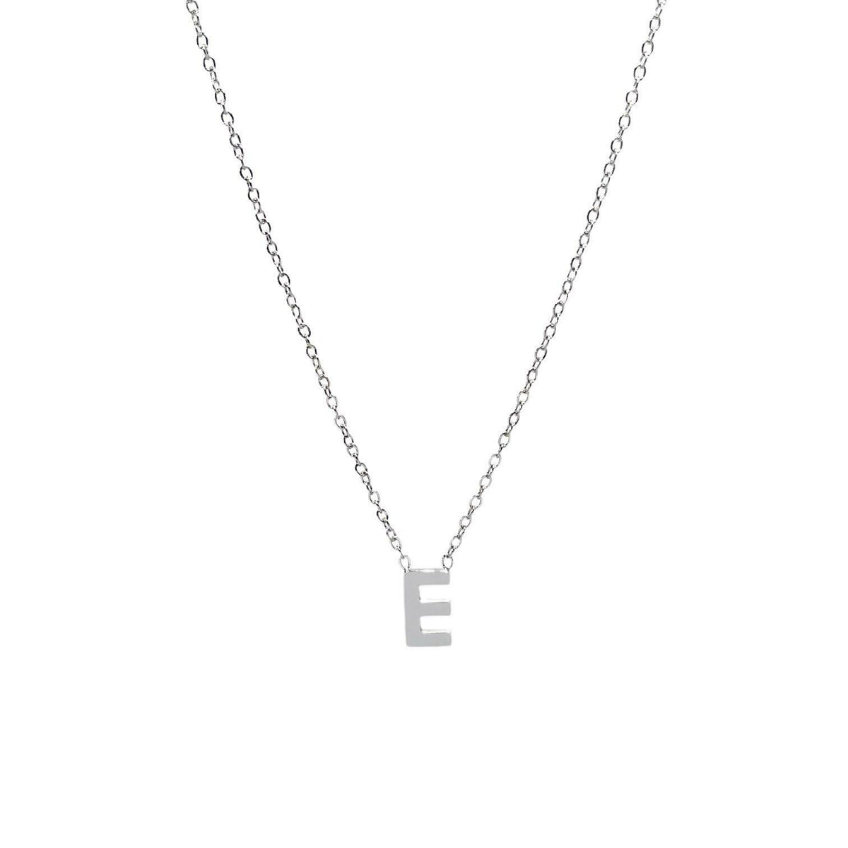 Collana con iniziale del nome in acciaio inossidabile anallergico regolabile