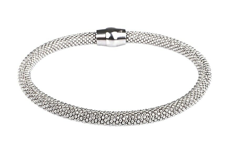 Bracciale semirigido in argento 925‰ chiusura megnetica