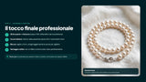 Filo infilaperle con ago colore grigio chiaro in nylon per collane bracciali nailon varie misure
