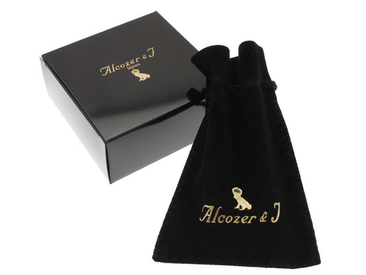 Collana Alcozer chiave con pietra blu