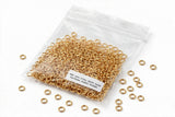 Anellini Occhielli Aperti Acciaio Inox dorato 4 mm x 0.7 mm - Confezione da 250 Pezzi - Argento E Dintorni
