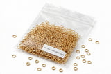 Anellini Occhielli Aperti Acciaio Inox 2mm x 0.6mm - Confezione da 300 Pezzi - Argento E Dintorni