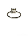 Anello solitario in argento 925‰ 4 punti