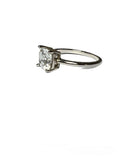 Anello solitario in argento 925‰ 4 punti