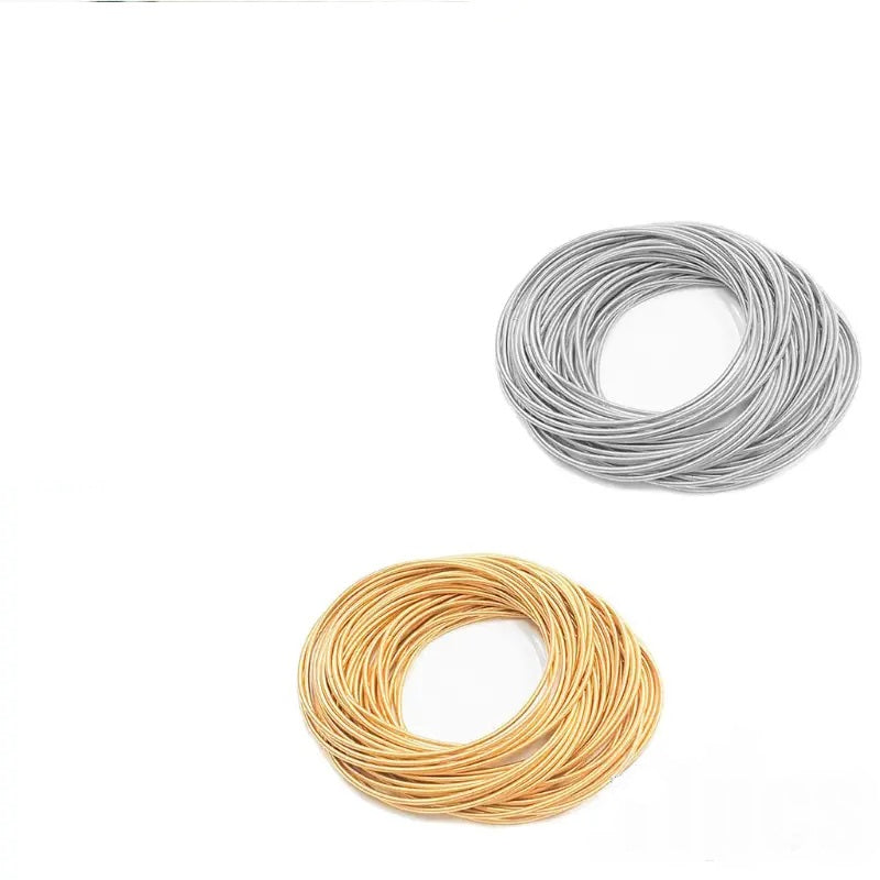 Bracciale molle in acciaio set 12 pezzi rosè